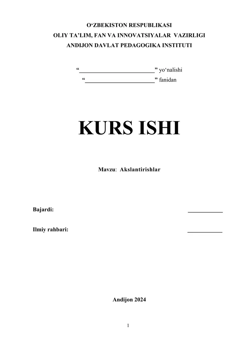 Akslantirishlar