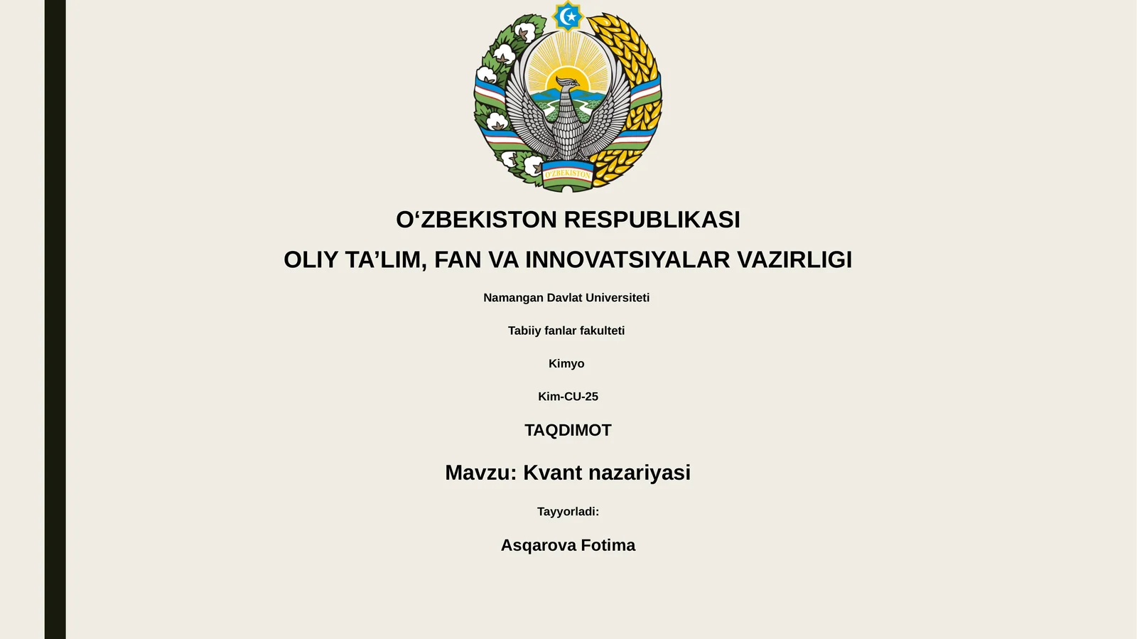 Kvant nazariyasi