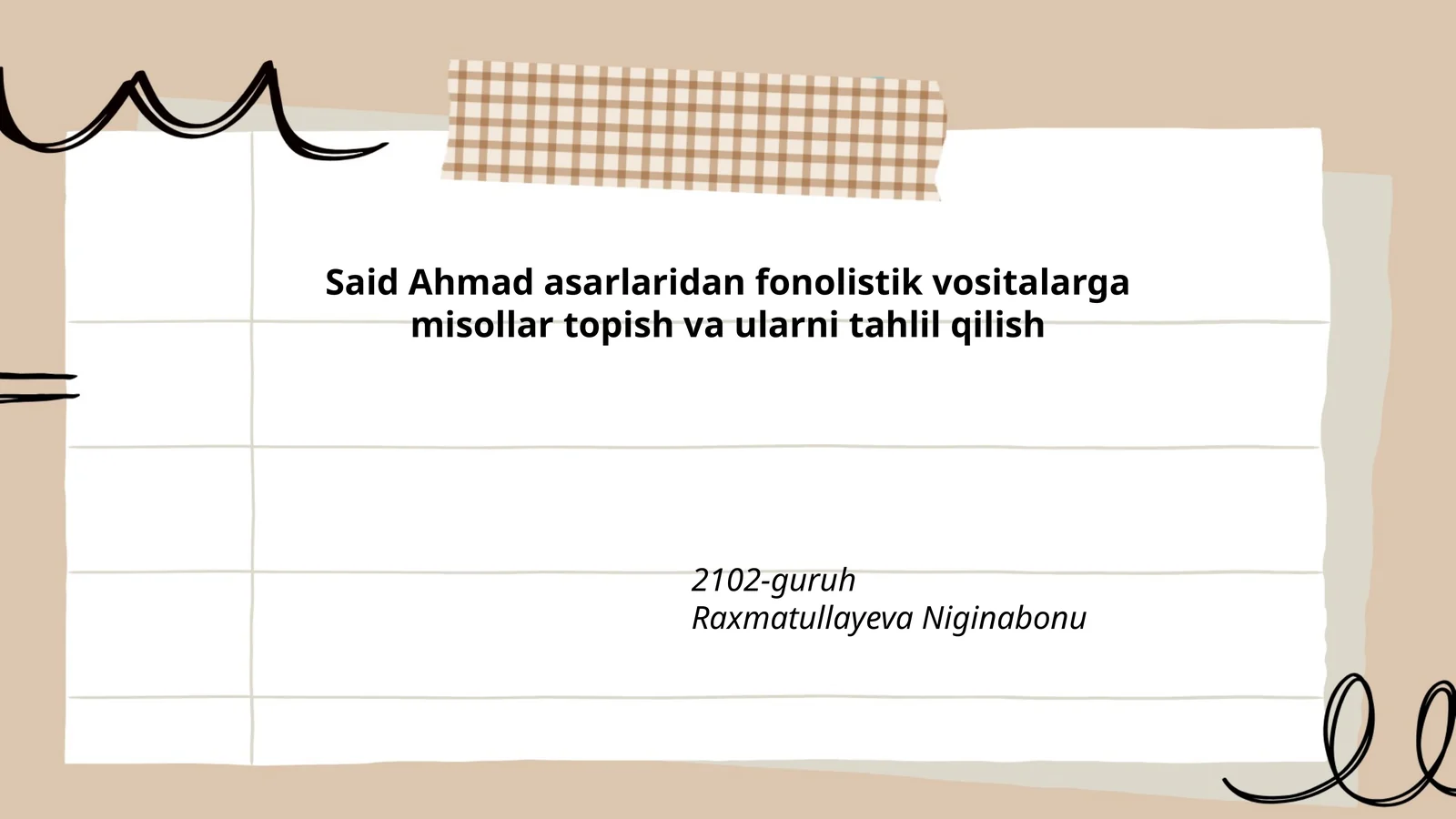 Fonolistik Vositalarga Misollar