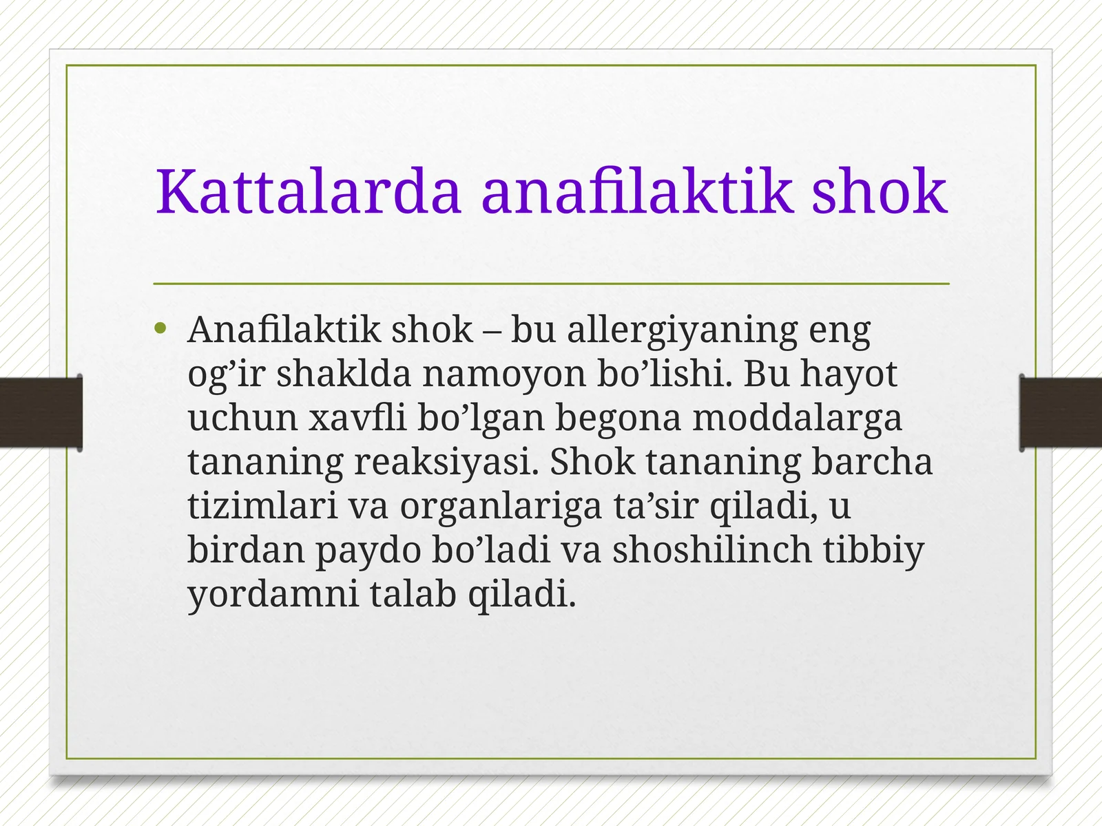 Kattalarda anafilaktik shok