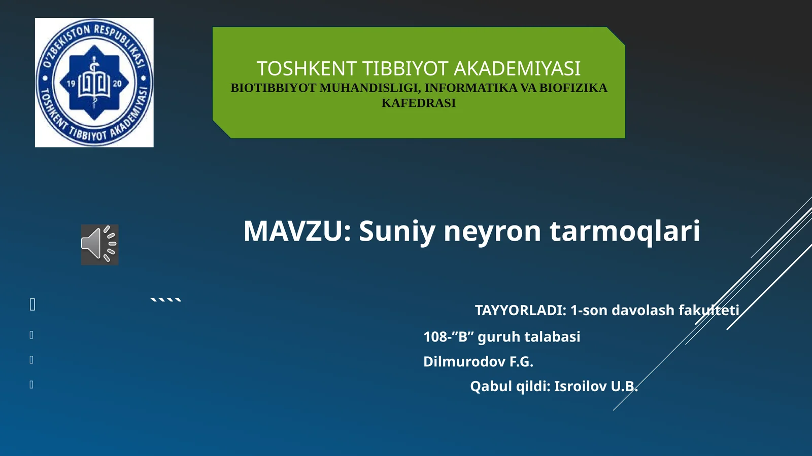 Suniy neyron tarmoqlari