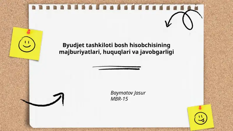 Byudjet tashkiloti bosh hisobchisining majburiyatlari, huquqlari va javobgarligi