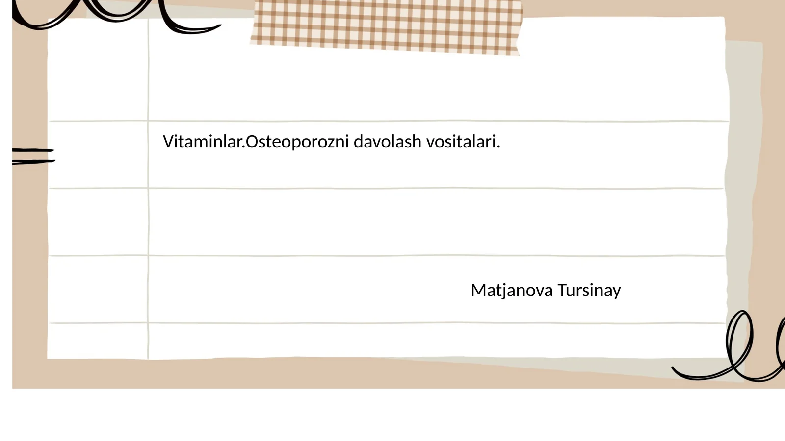 Immunitetga tasir etuvchi vositalar. Vitaminlar