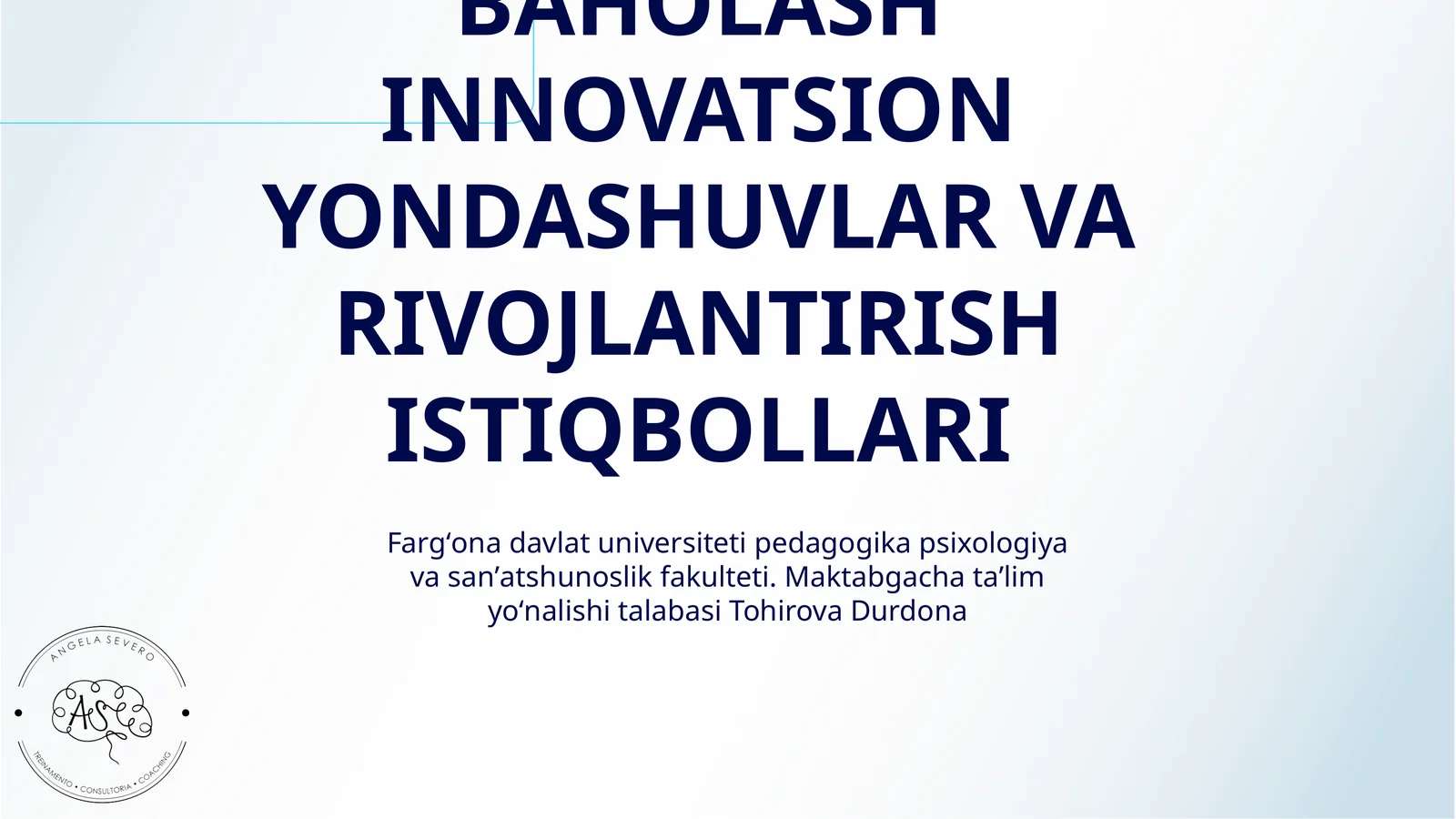 HAMKORLIK SAMARADORLIGINI BAHOLASH INNOVATSION YONDASHUVLAR VA RIVOJLANTIRISH ISTIQBOLLARI