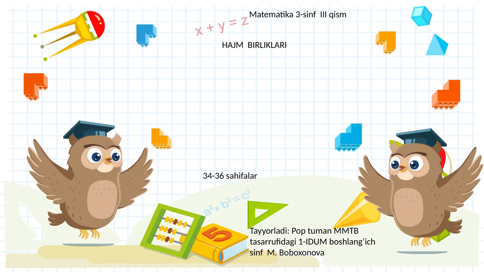 Matematika 3-sinf III qism