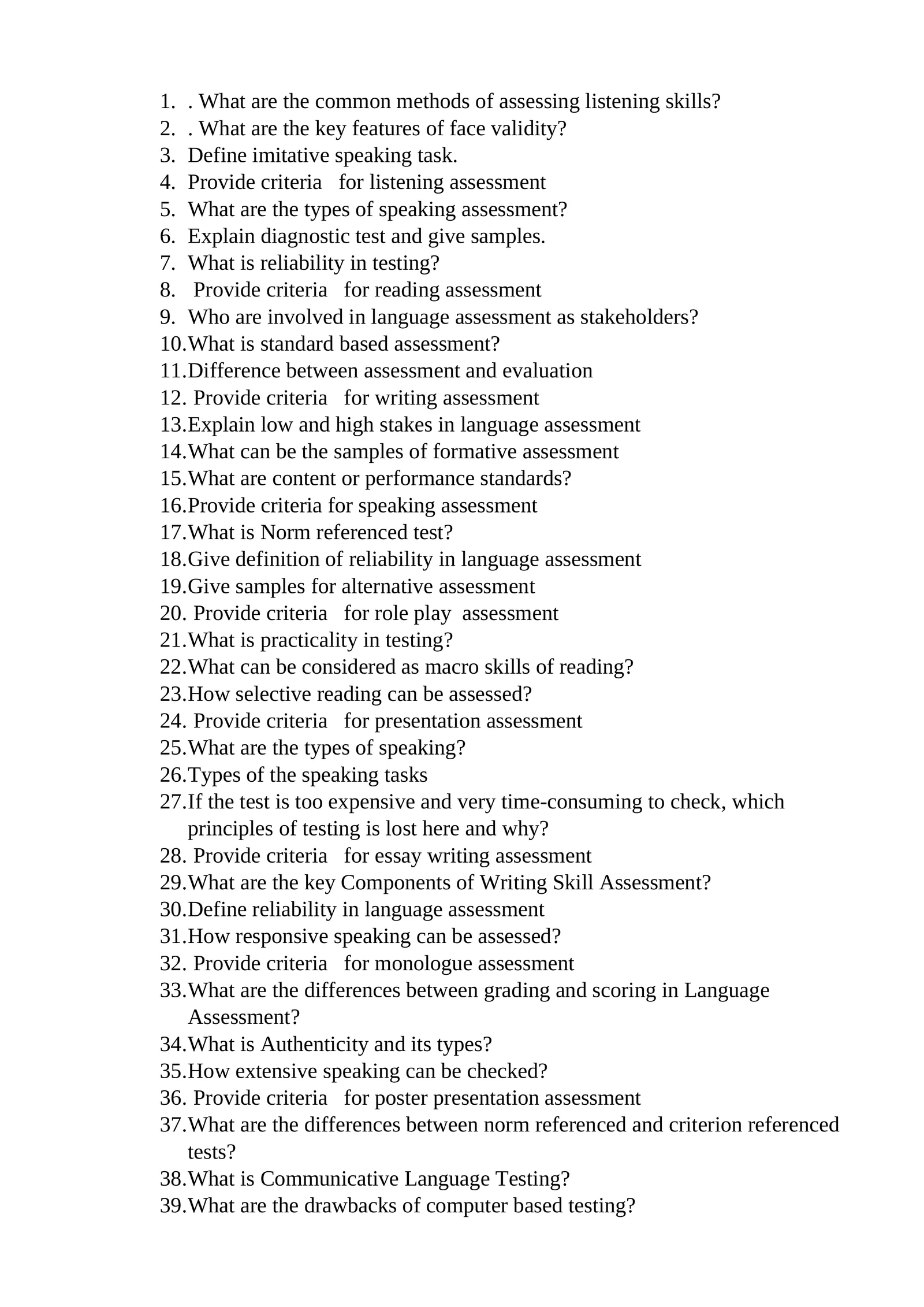 Language Assessment Methods