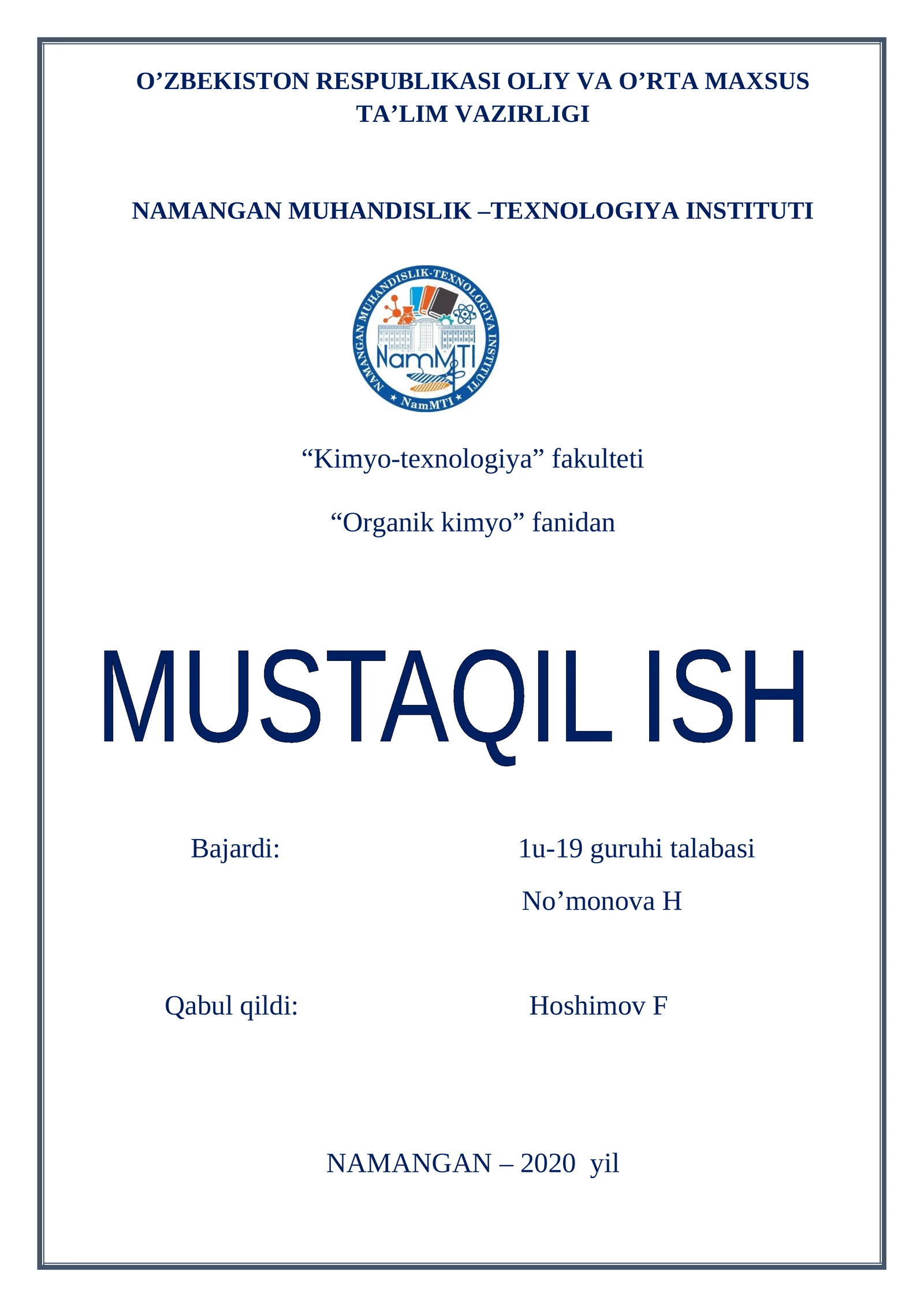 Alkanlarning xossalari