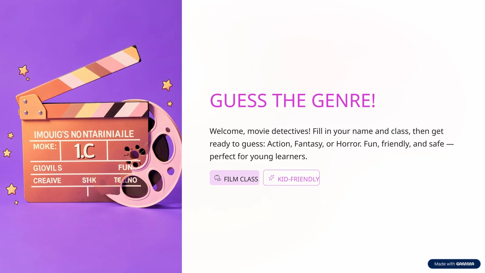 GUESS THE GENRE!