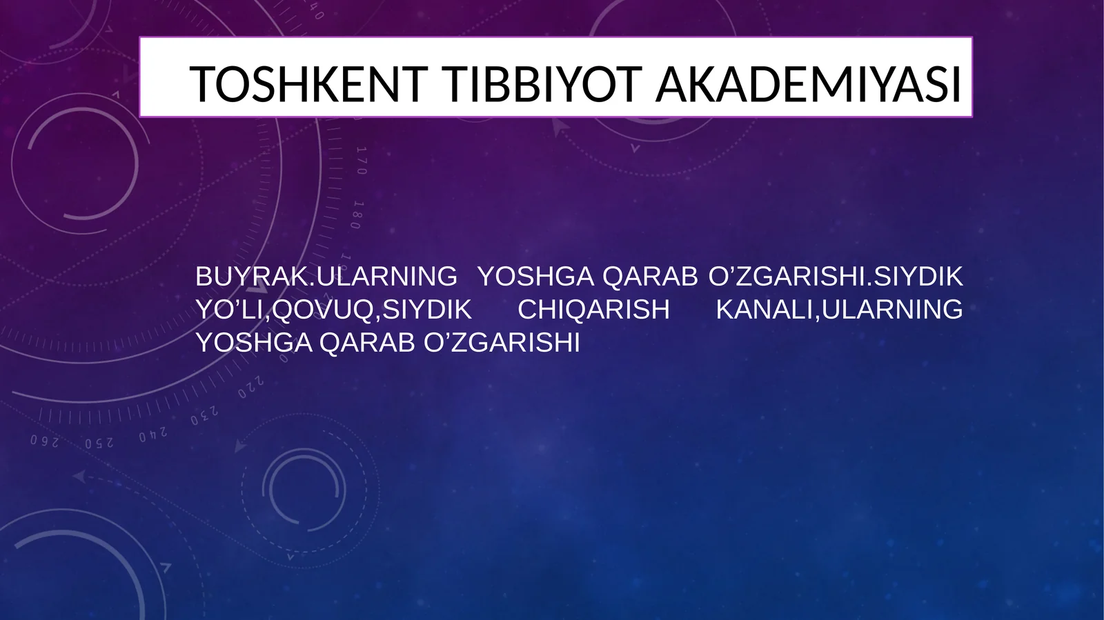 Siydikchiqarish tizimi