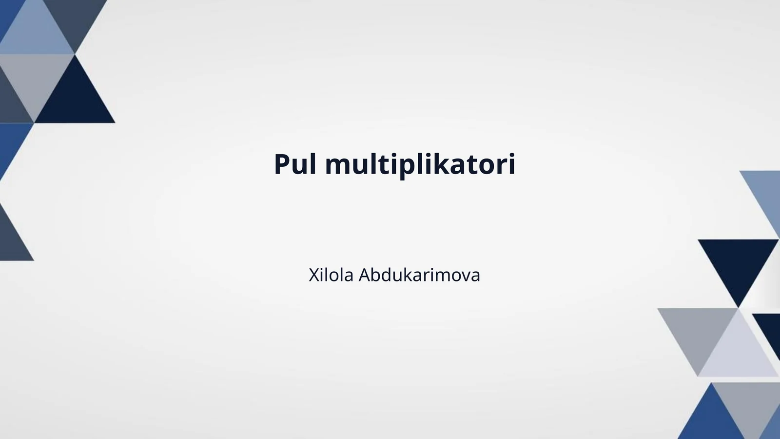 Pul multiplikatori