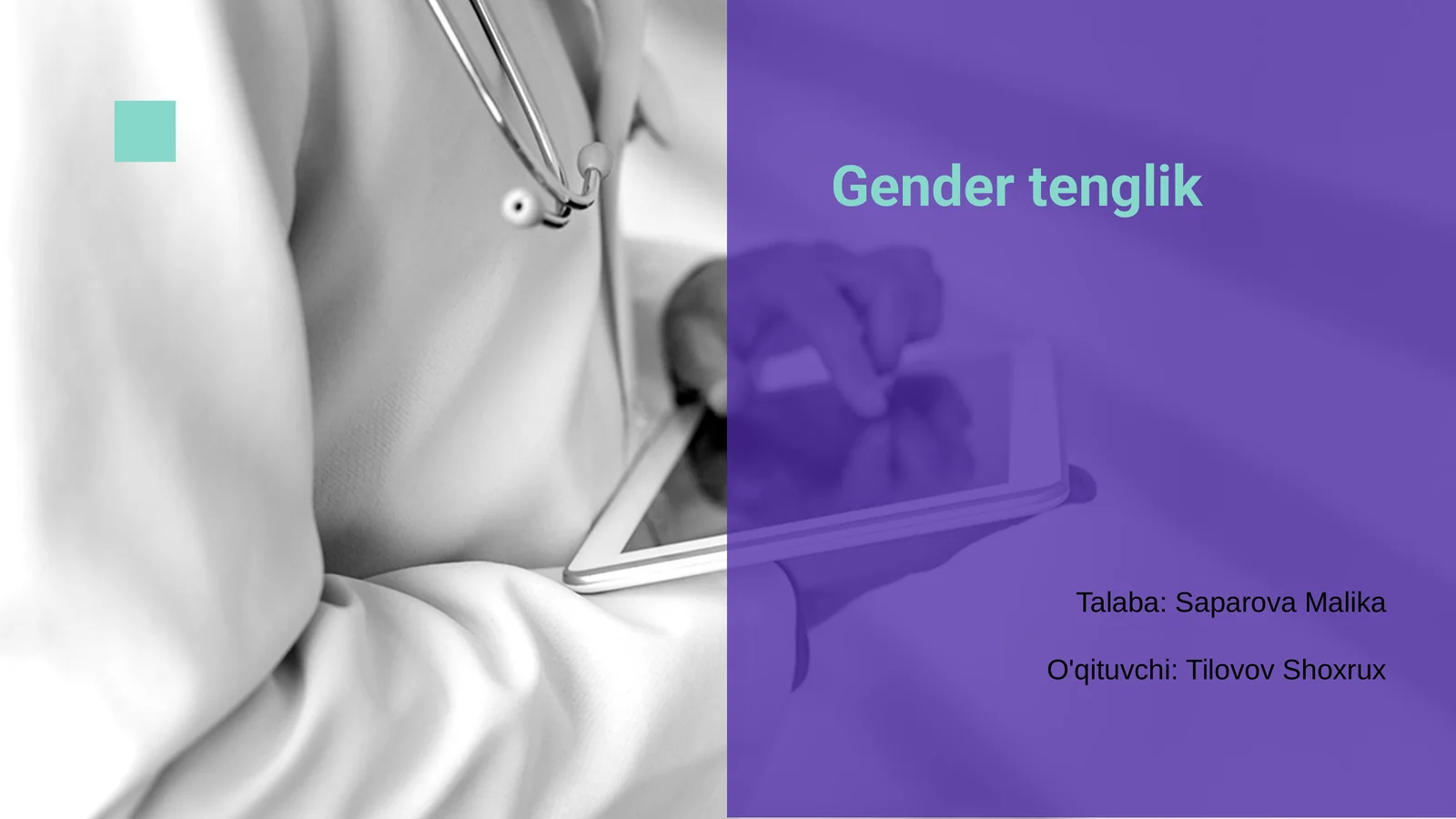 Gender tenglik