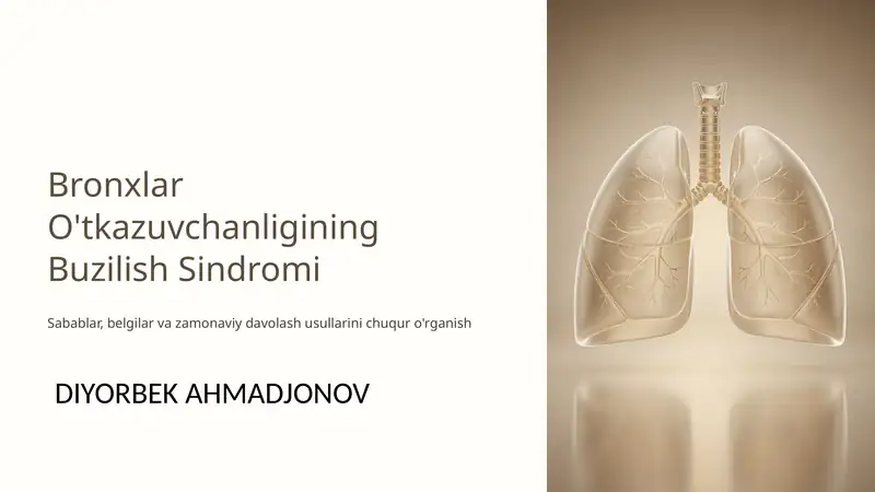 Bronxlar O'tkazuvchanligining Buzilish Sindromi