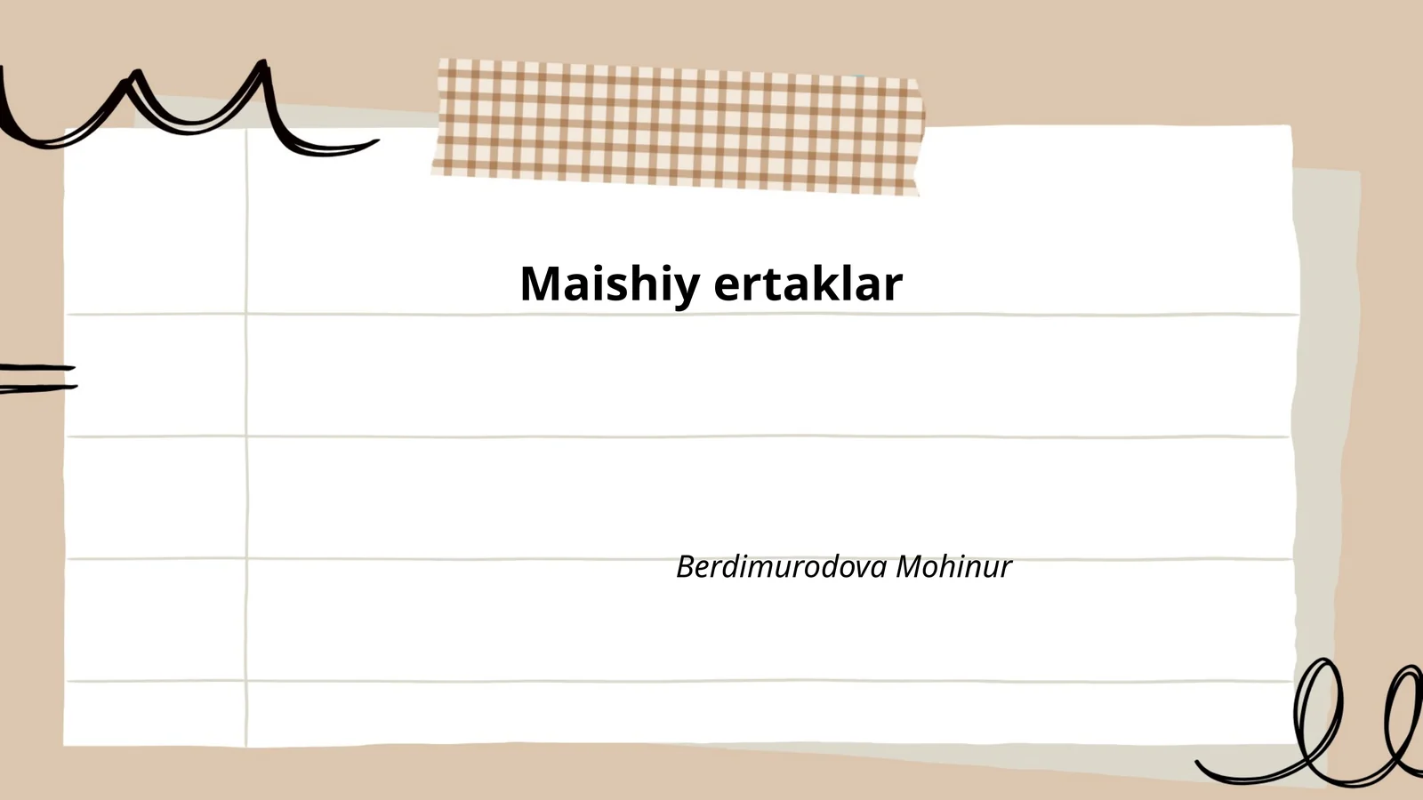 Maishiy ertaklar