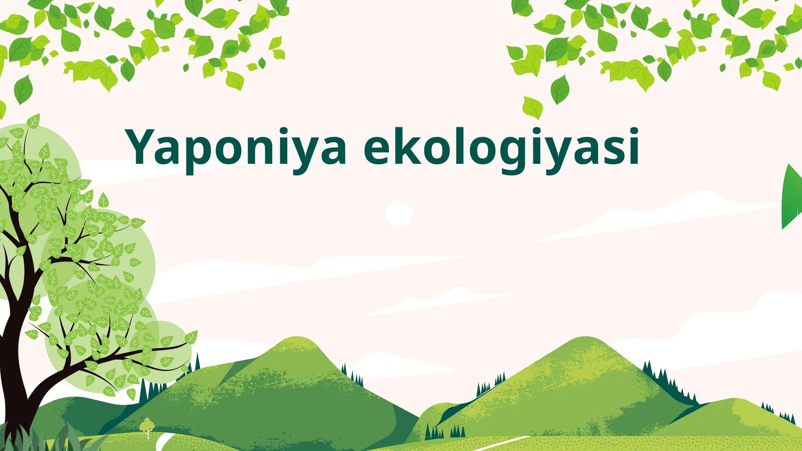 Yaponiya ekologiyasi