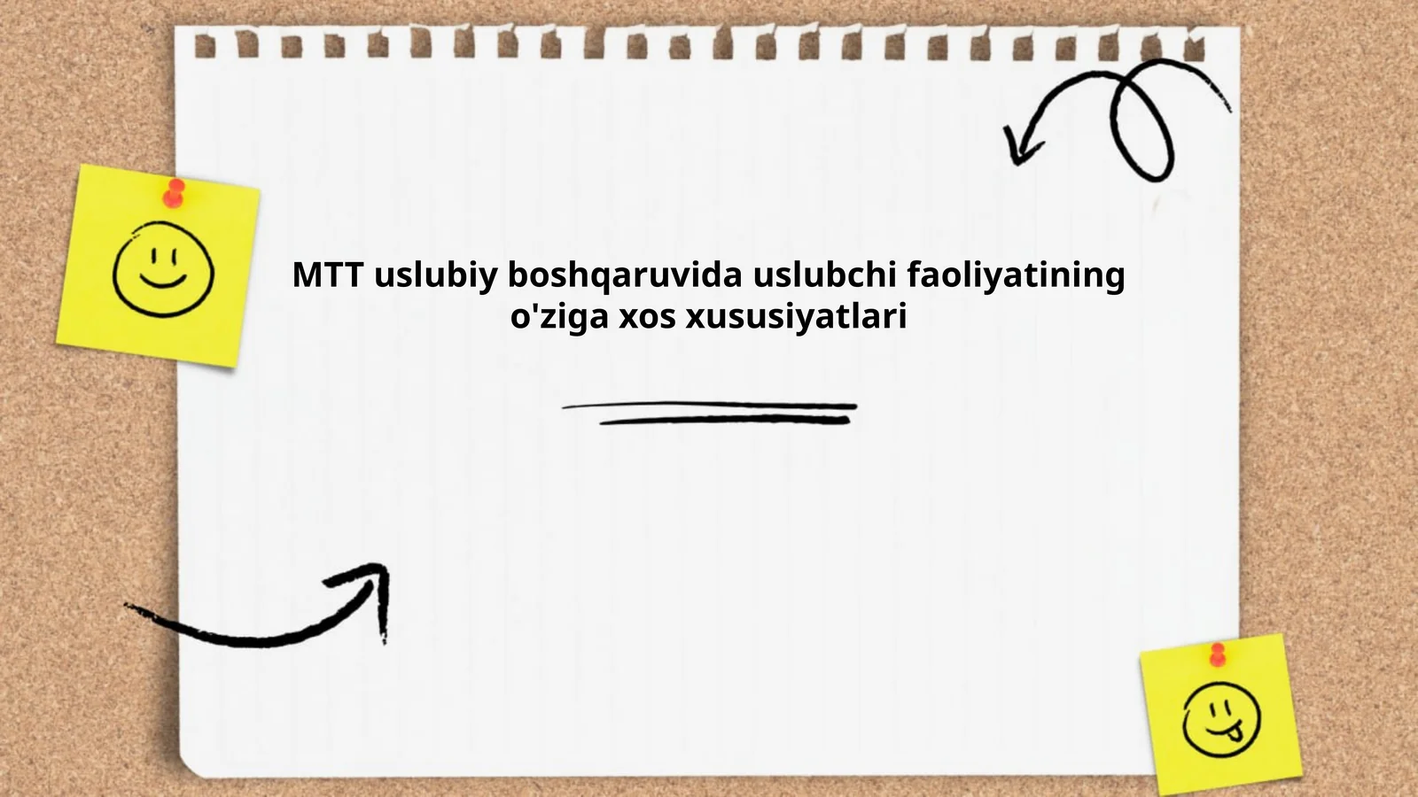 MTT uslubiy boshqaruvida uslubchi faoliyatining o'ziga xos xususiyatlari