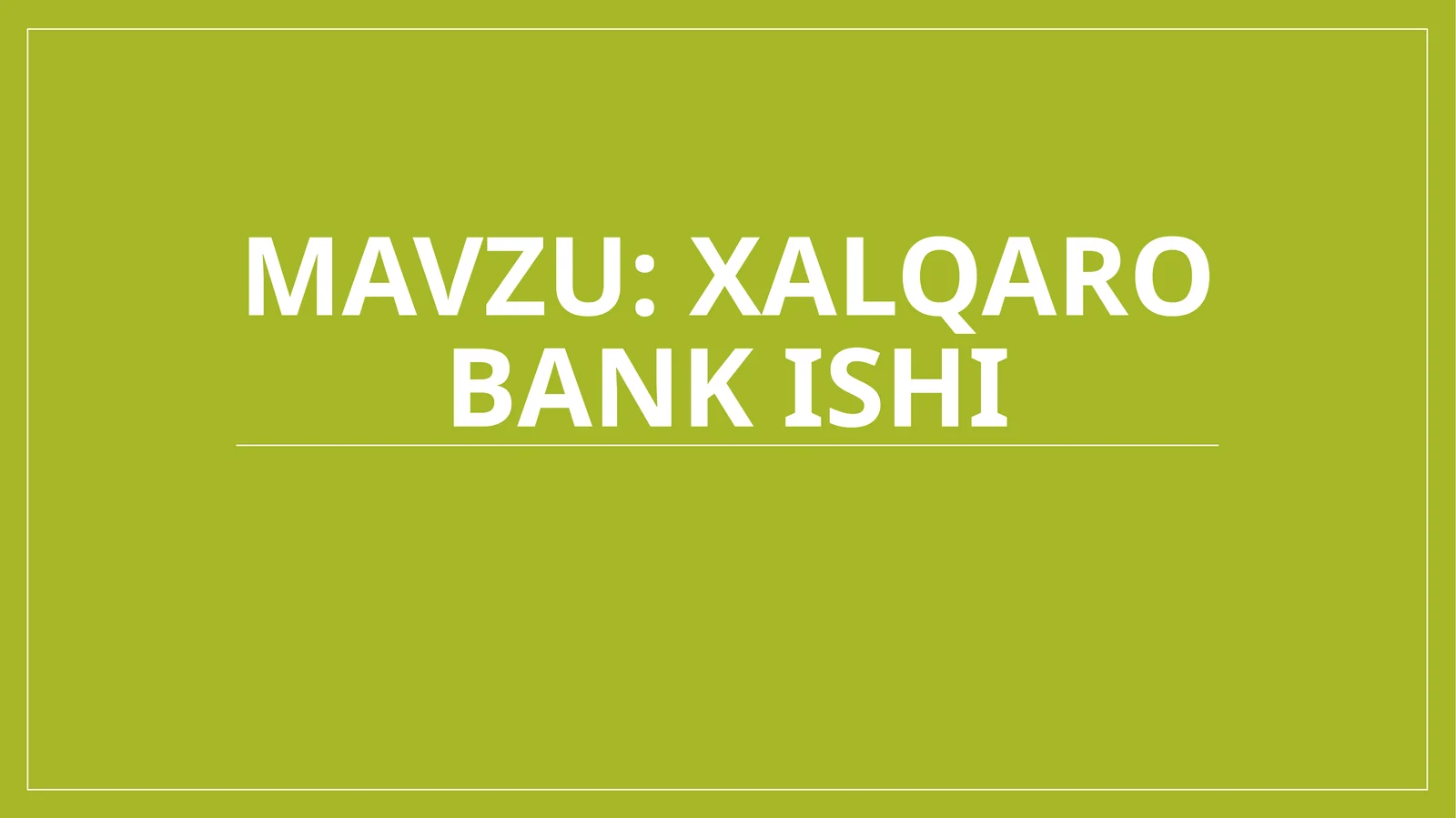 Xalqarobankishi