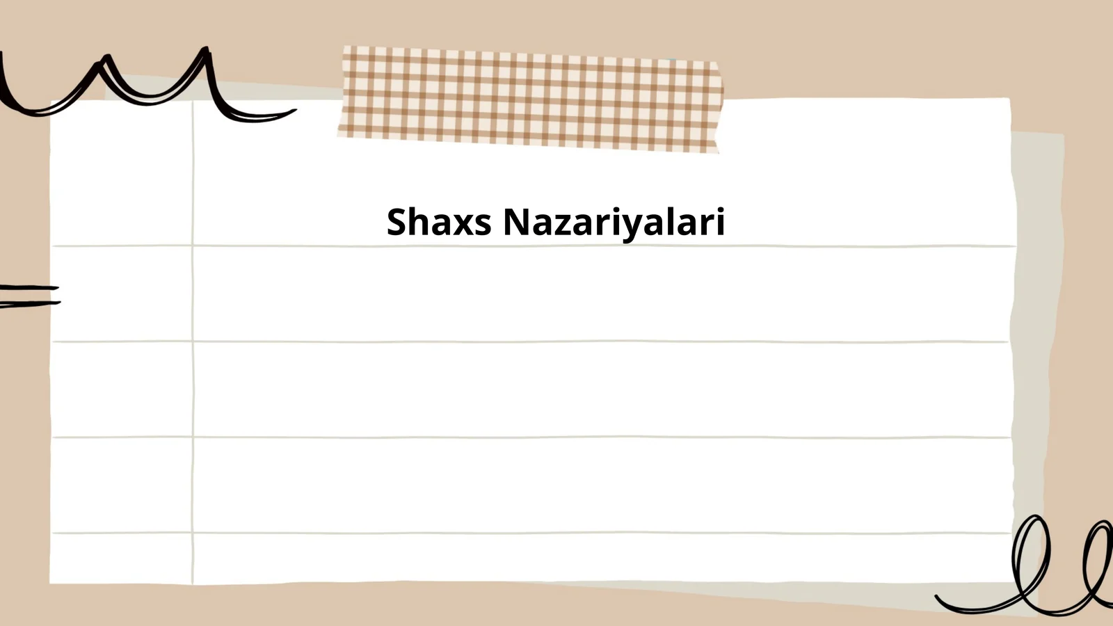 Shaxs Nazariyalari