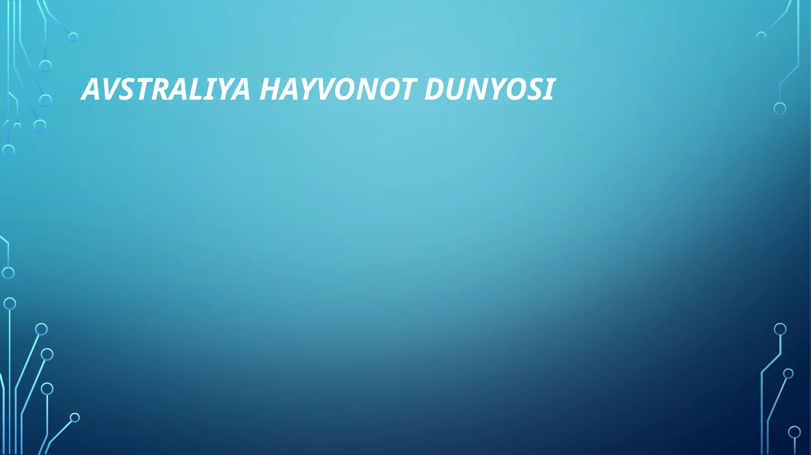 Avstraliya hayvonot dunyosi
