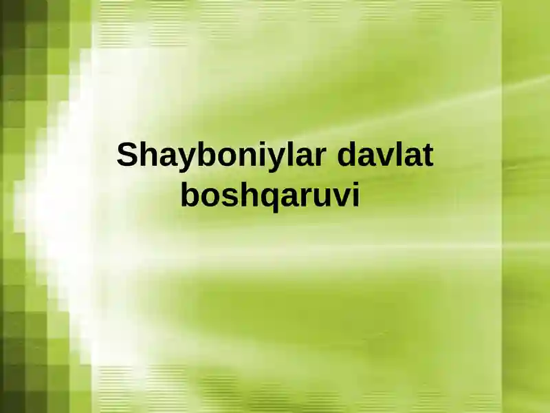 Muhammad Shayboniyxon