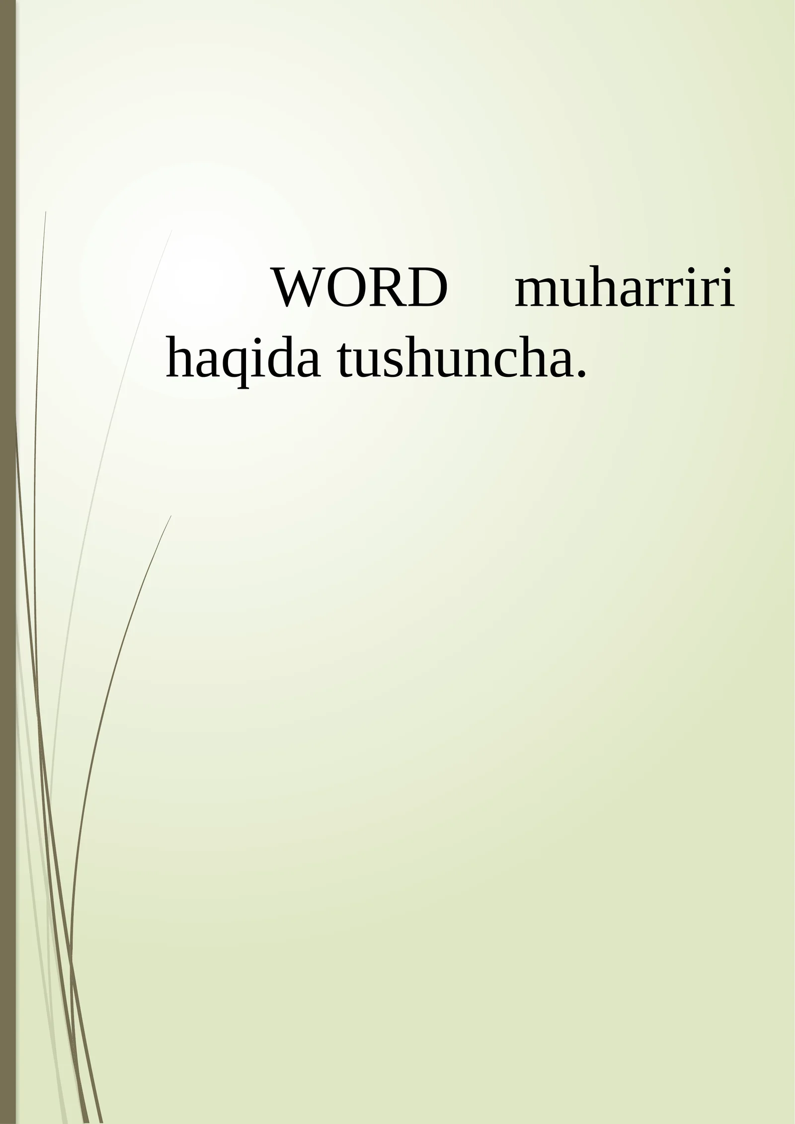 Microsoft Word
