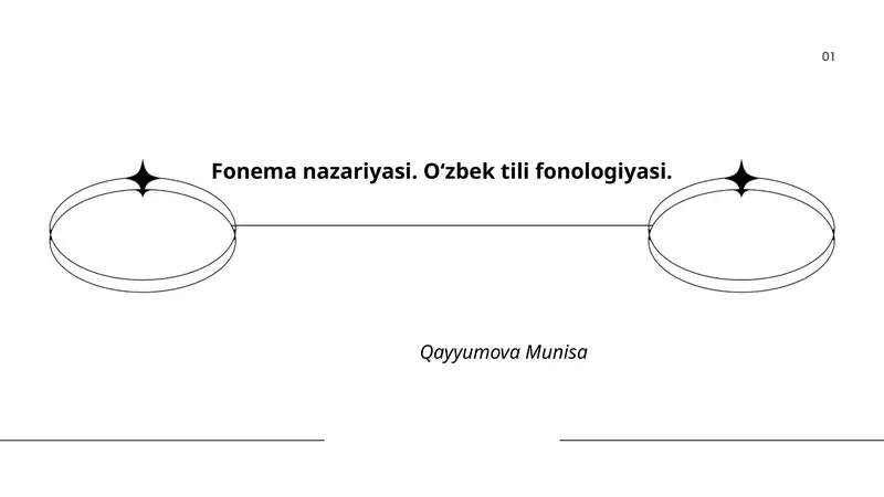 Fonema nazariyasi. Oʻzbek tili fonologiyasi.