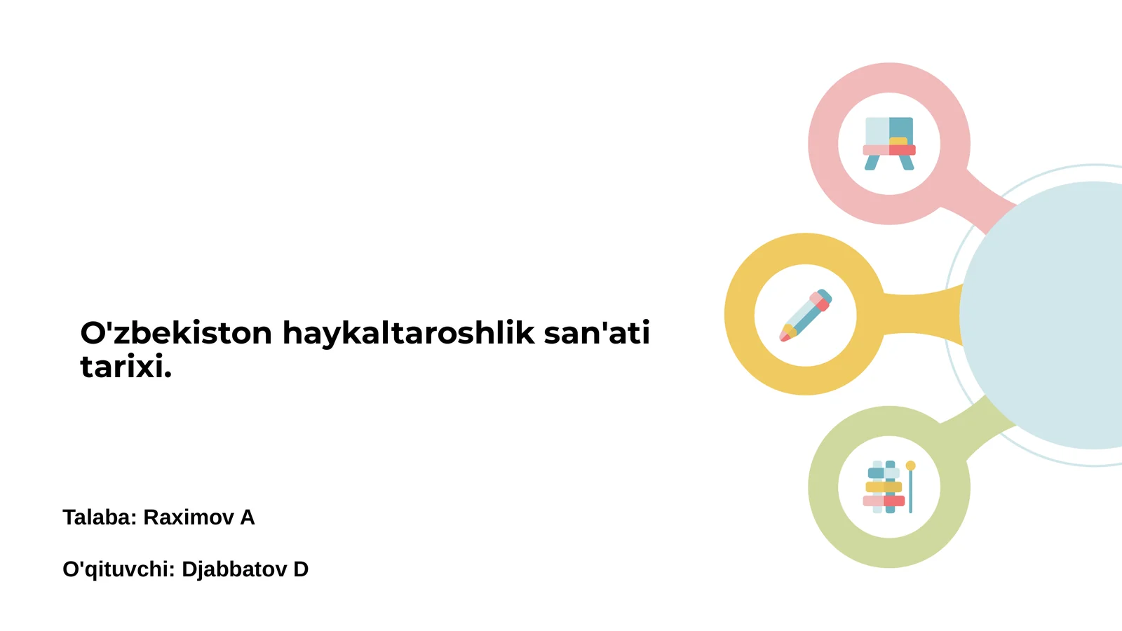 O'zbekiston haykaltaroshlik san'ati tarixi