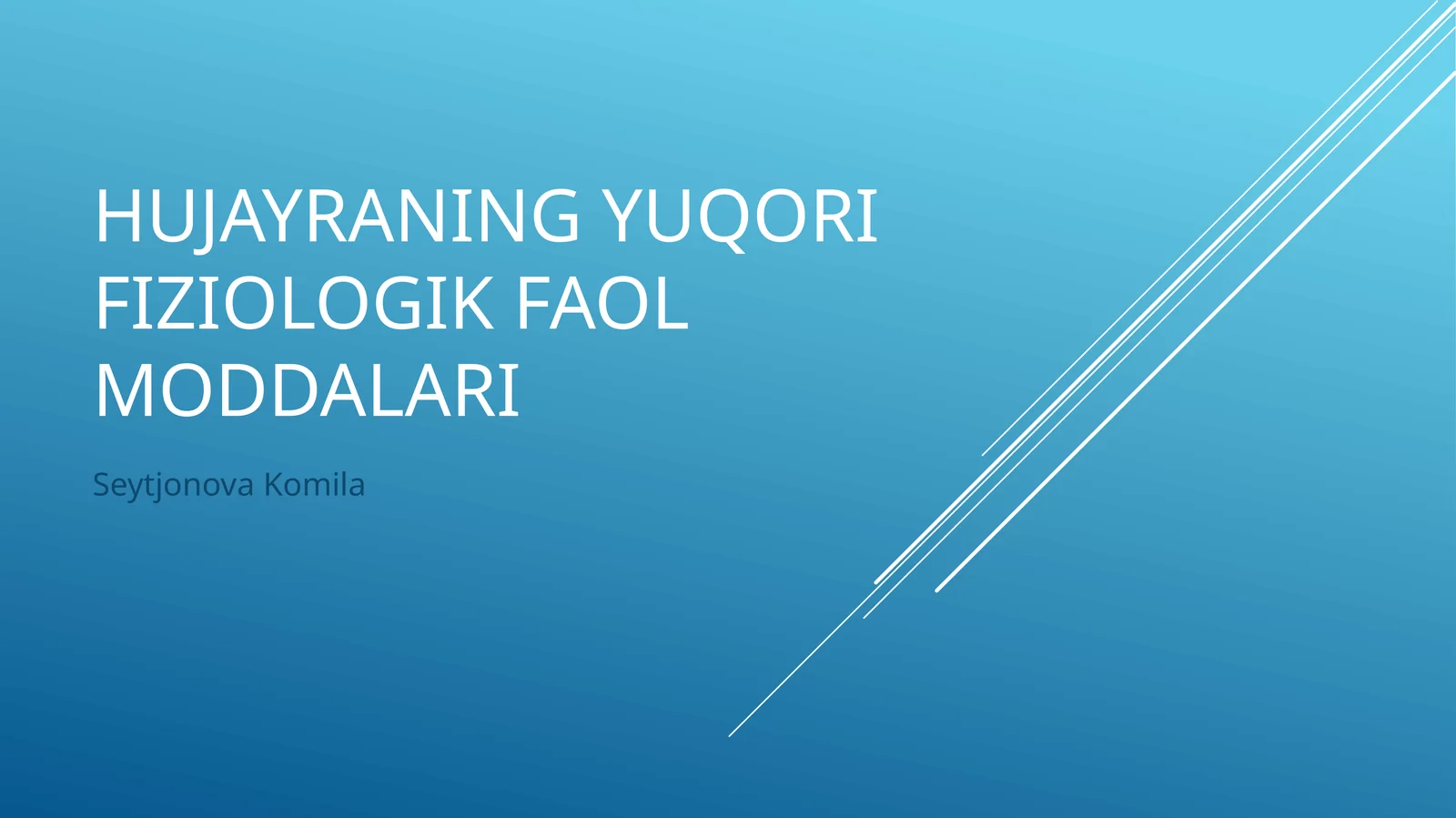 O’simliklarning fiziologik faol moddalari