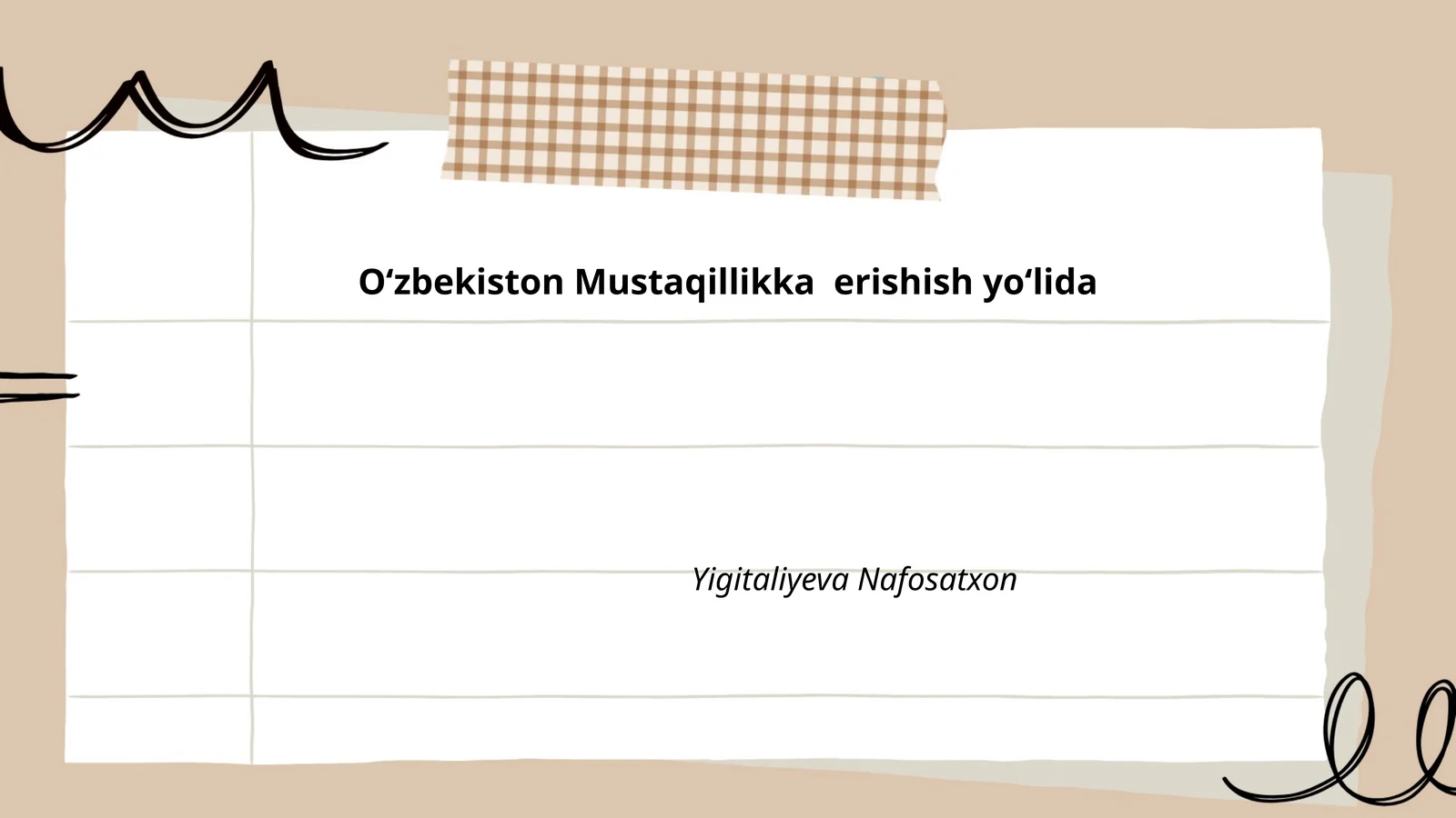 Oʻzbekiston Mustaqillikka erishish yoʻlida
