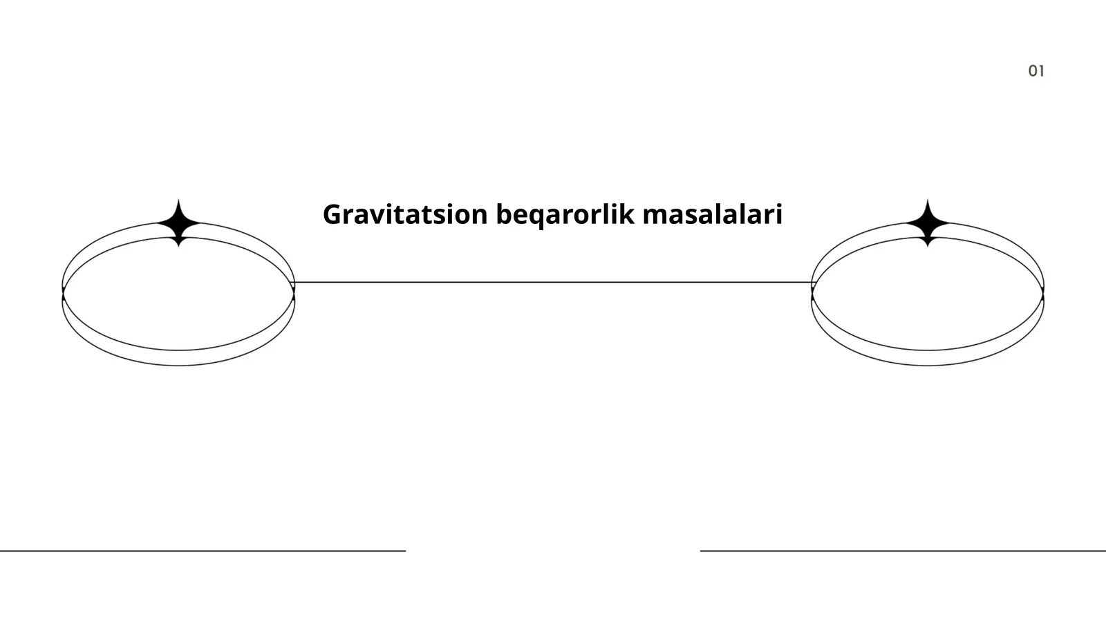 Gravitatsion beqarorlik masalalari