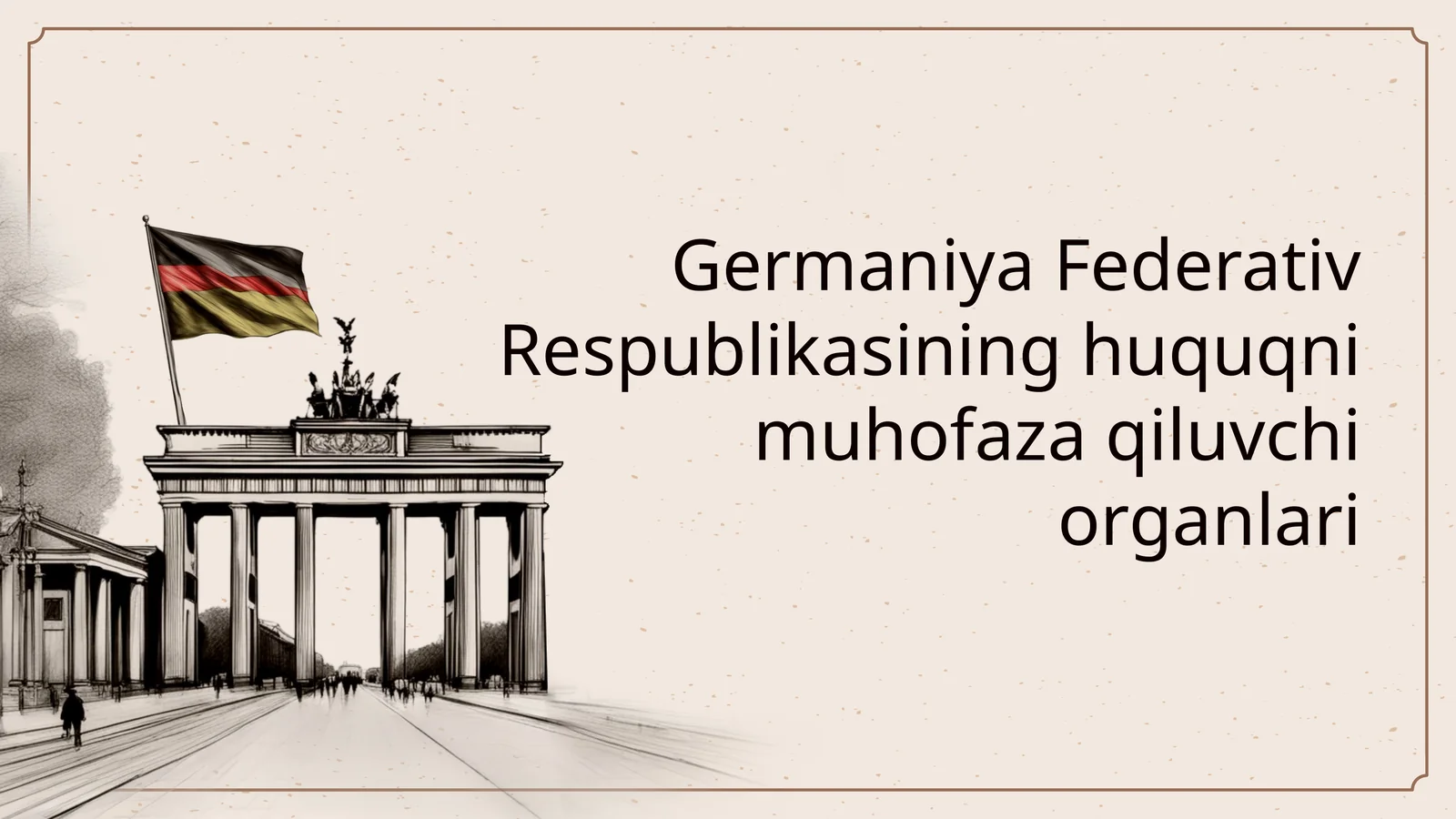Germaniya Federativ Respublikasining huquqni muhofaza qiluvchi organlari