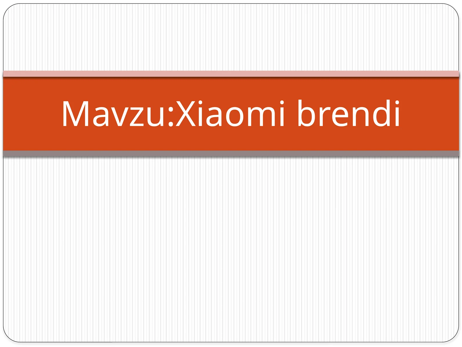 Xiaomi brendi