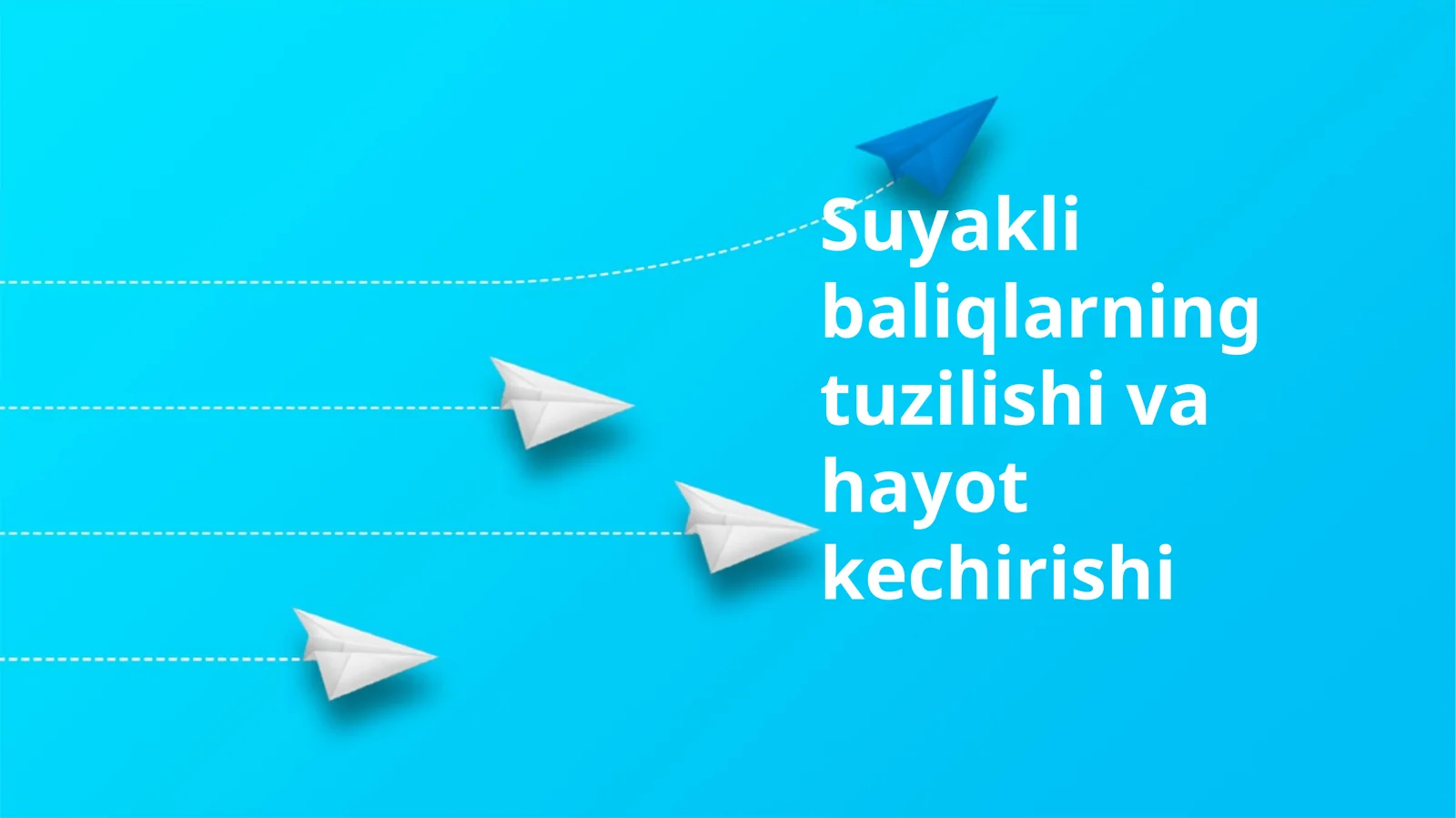 Suyakli baliqlarning tuzilishi va hayot kechirishi