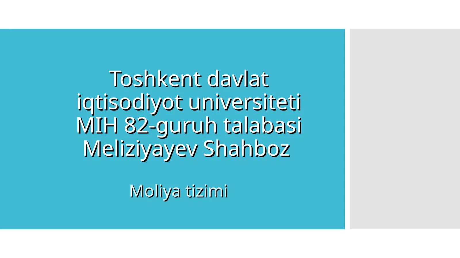 Moliya tizimi
