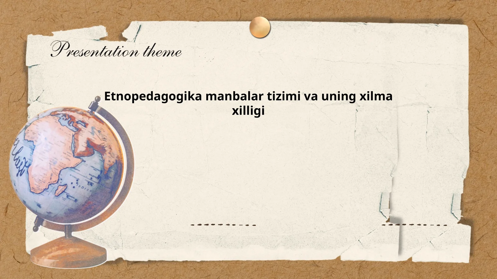 Etnopedagogika manbalar tizimi va uning xilma xilligi