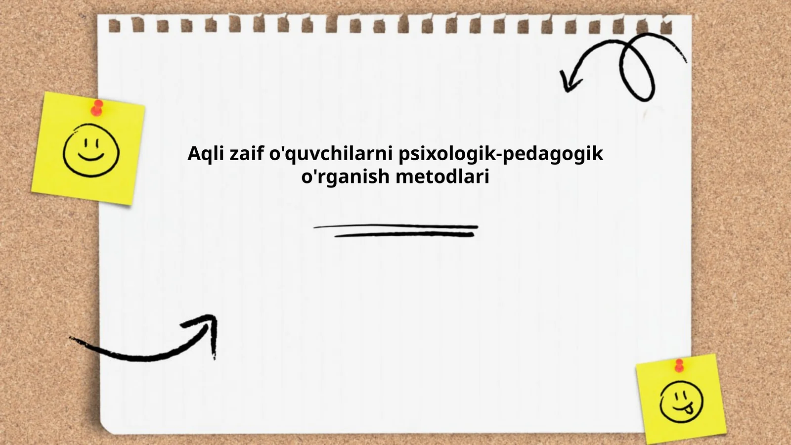 Aqli zaif o'quvchilarni psixologik-pedagogik o'rganish metodlari