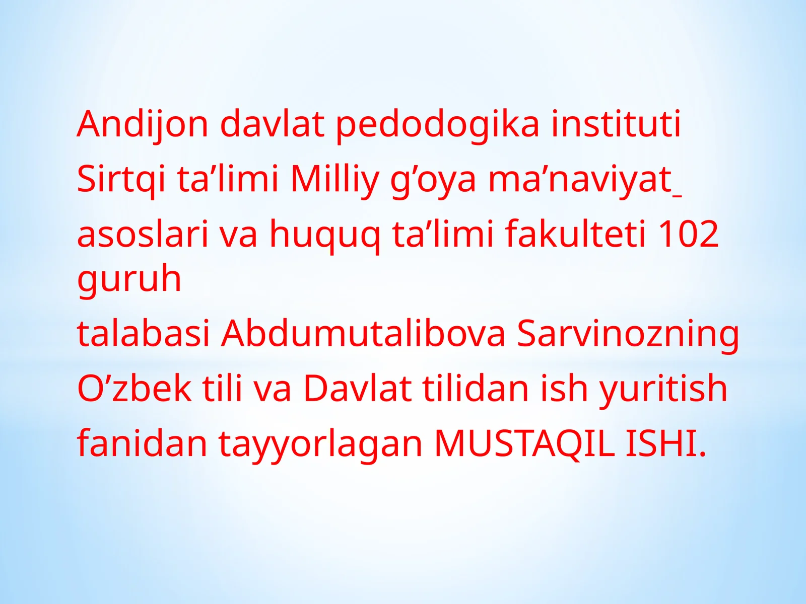 Terminlarning turlari