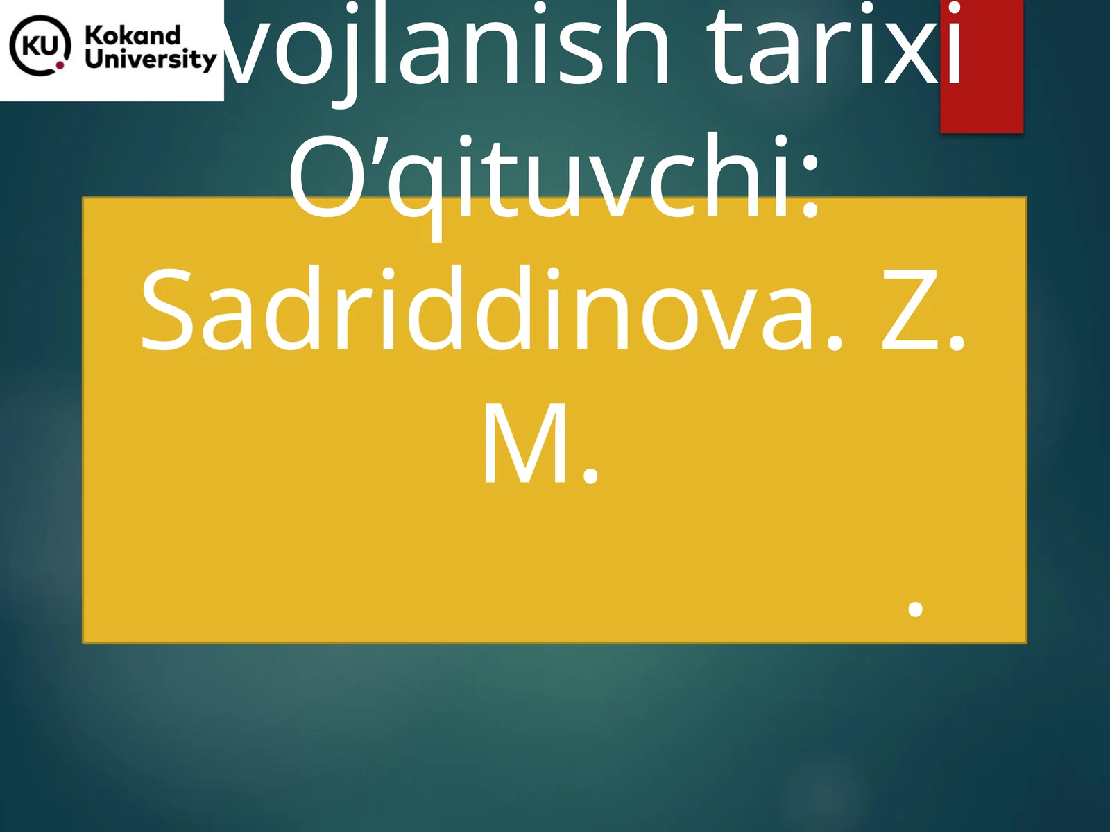Fan: Jismoniy tarbiya nazariyasi va metodikasiVoleybol o‘yinining kelib chiqish va rivojlanish tarixi