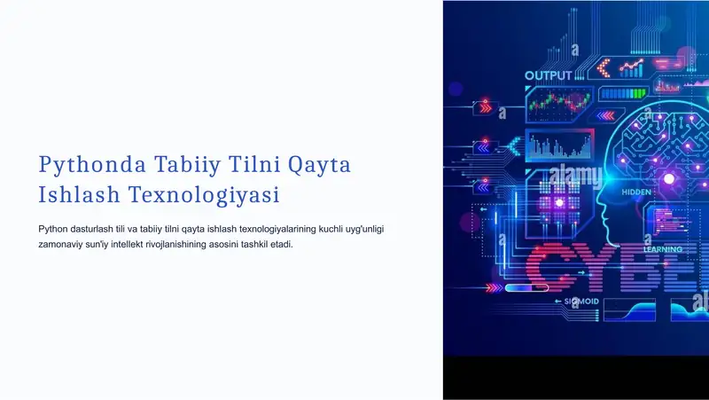 Pythonda Tabiiy Tilni Qayta Ishlash Texnologiyasi