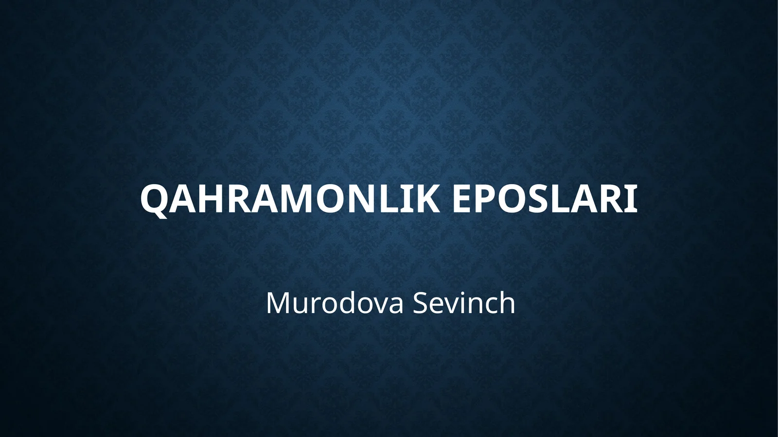 Qahramonlik eposlari