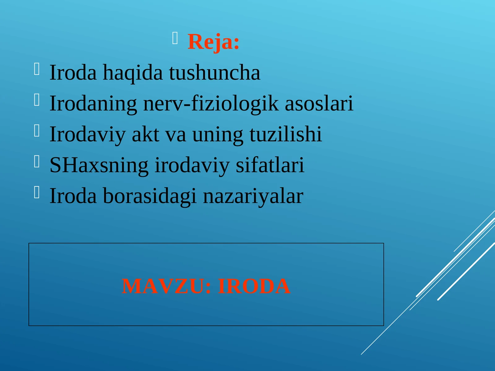 IRODA