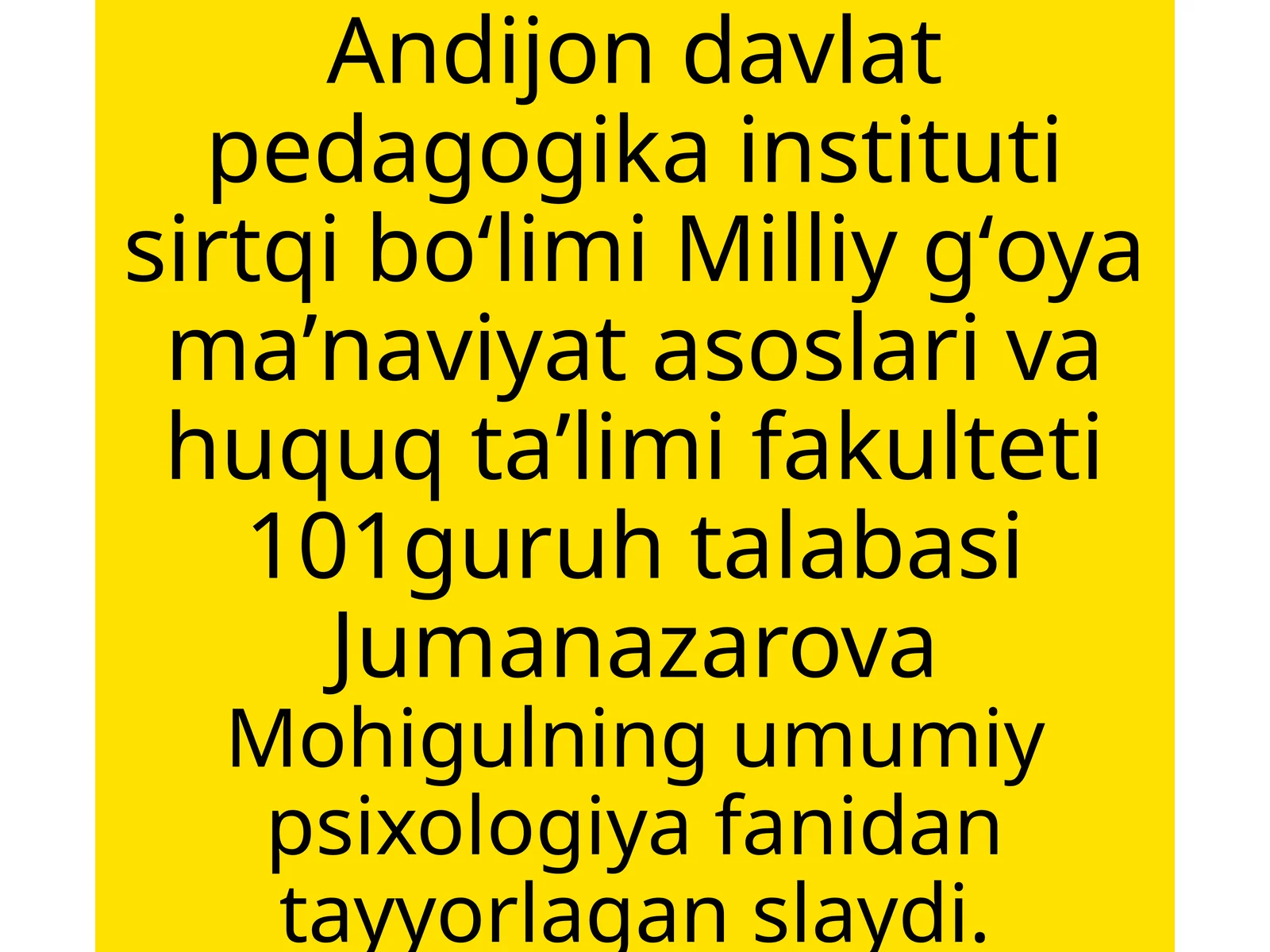 Sezgilar haqida umumiy tushuncha va uning nerv fiziologik asoslari