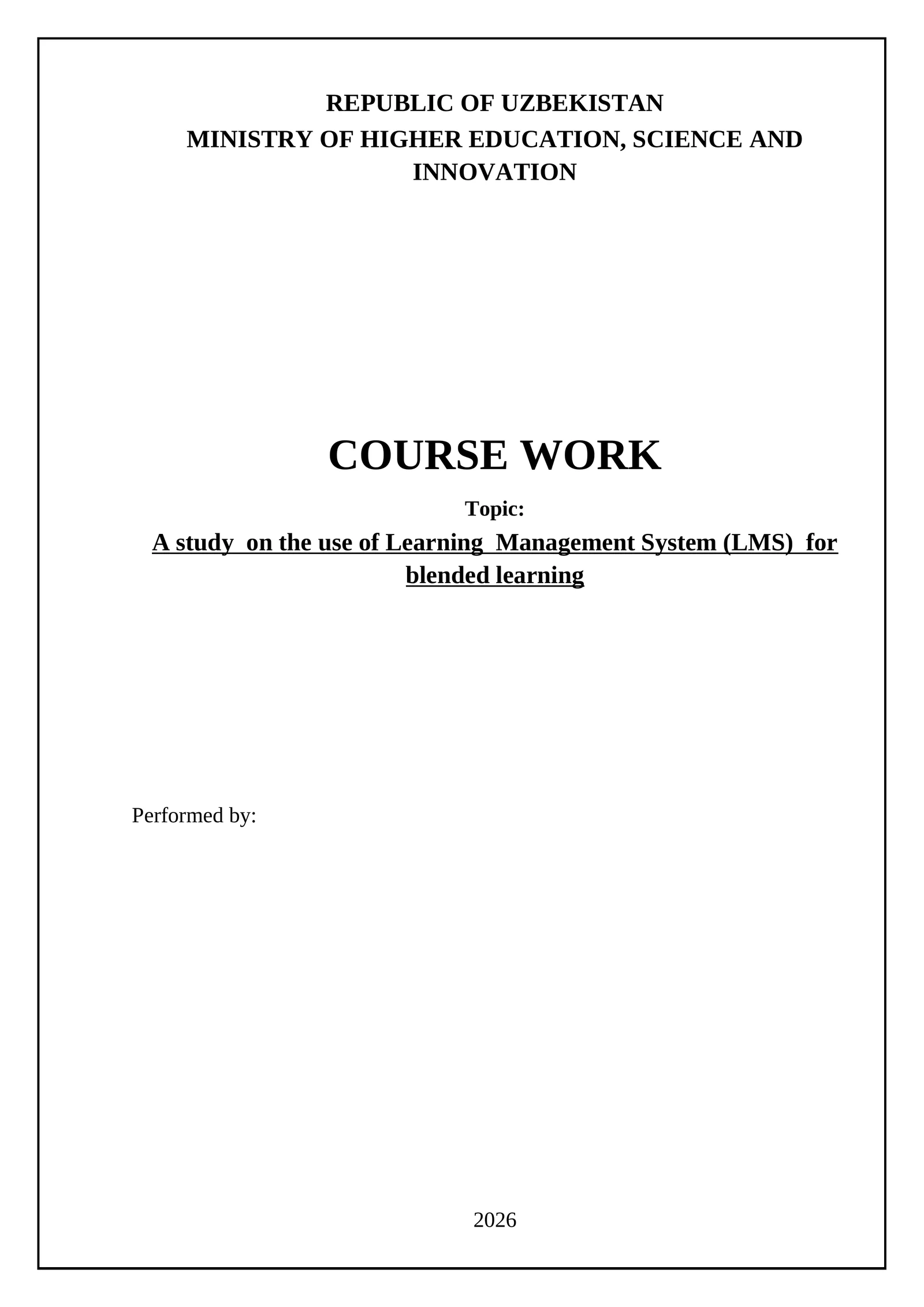 A study on the use of Learning Management System (LMS) for blended learning