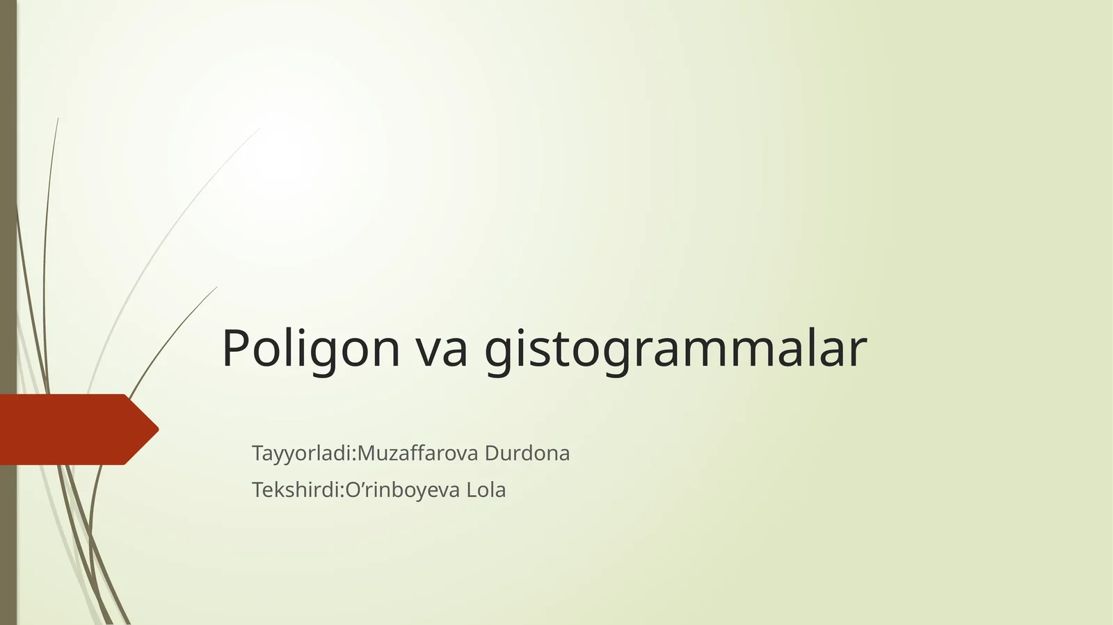 Poligon va histogrammalar