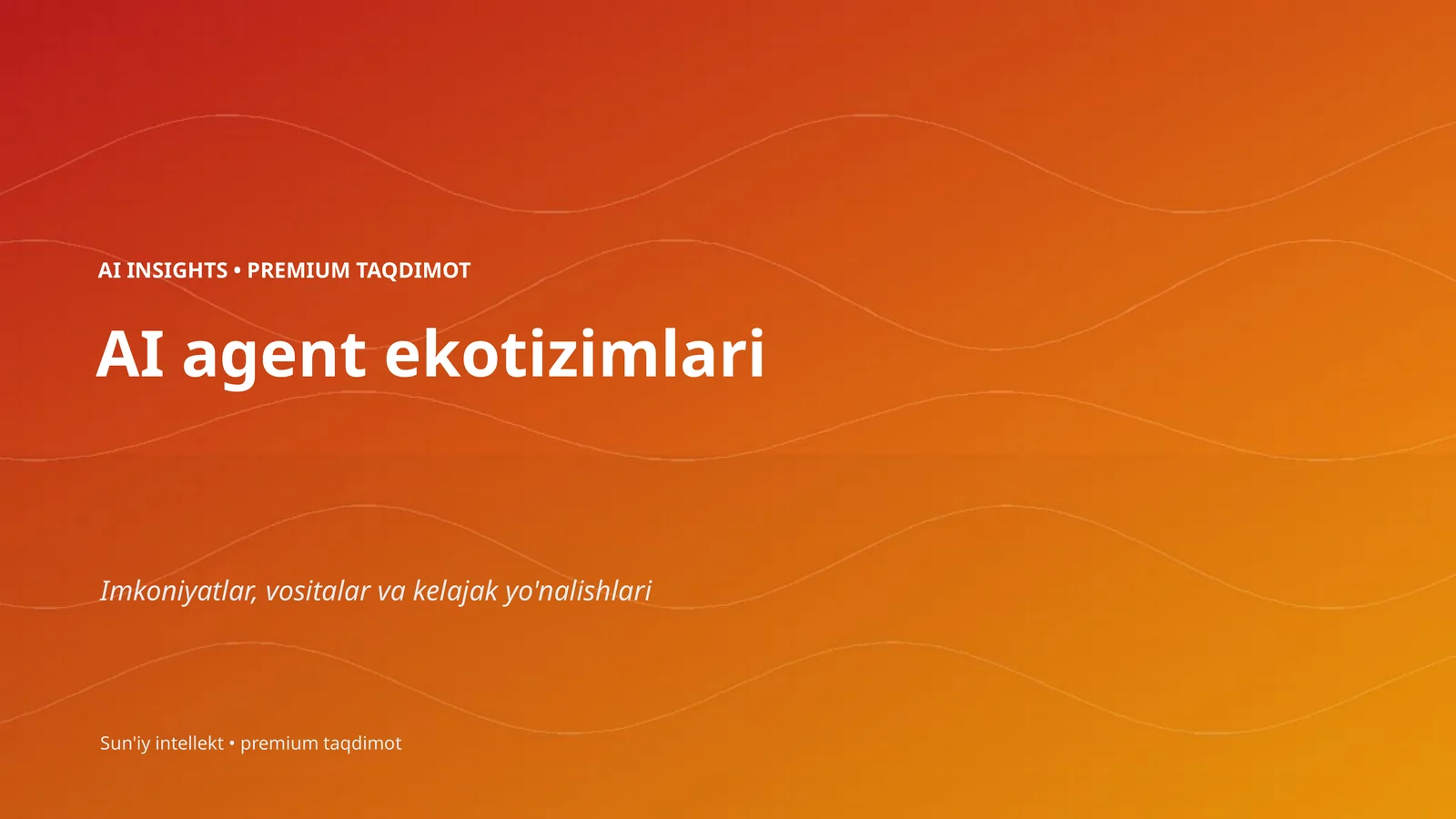 AI agent ekotizimlari