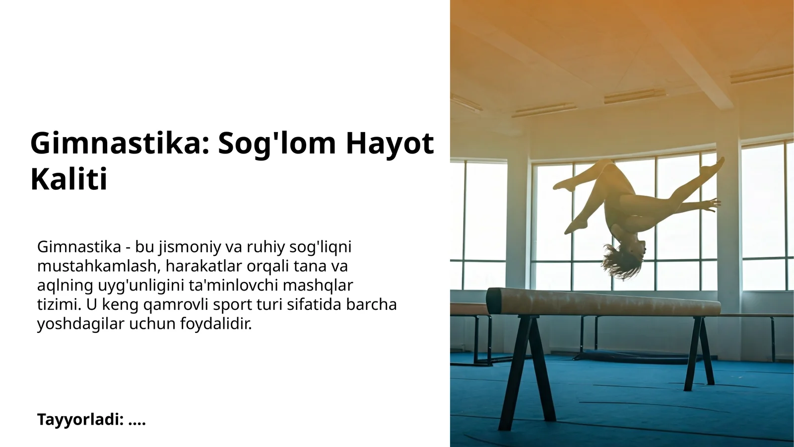 Gimnastika: Sog'lom Hayot Kaliti