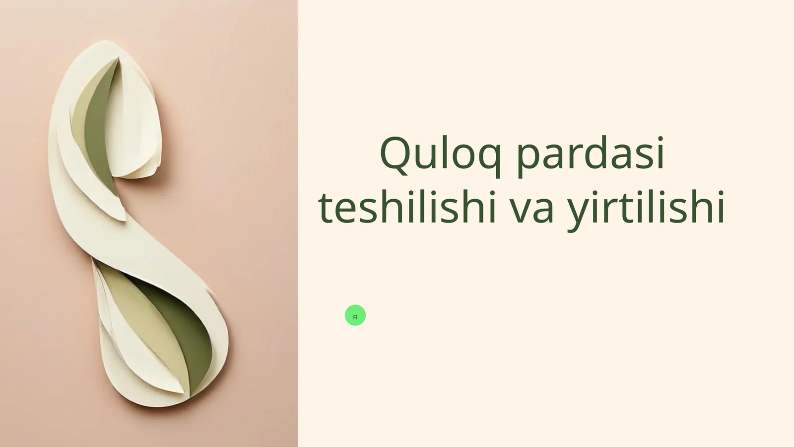 Quloq pardasi teshilishi va yirtilishi