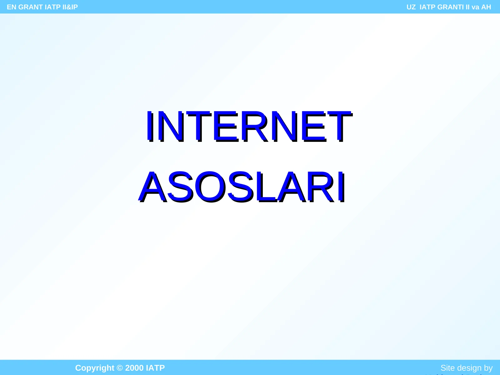 INTERNET ASOSLARI