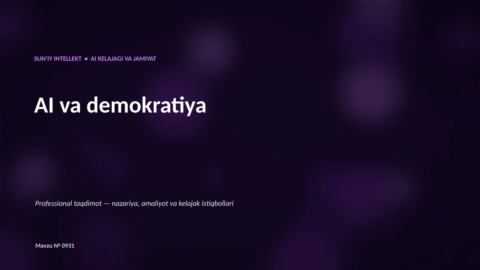 AI va demokratiya