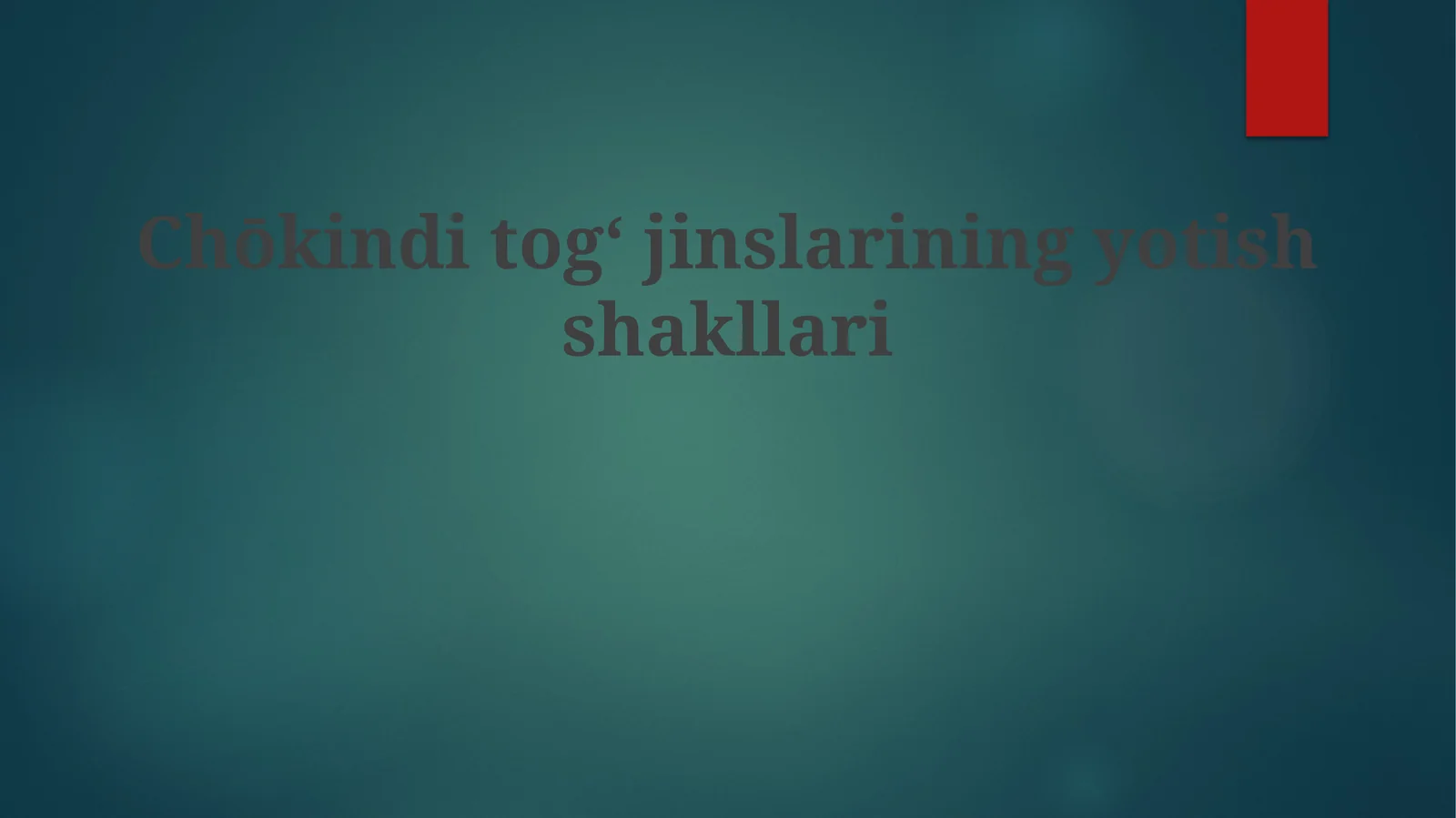 Chōkinditogʻjinslariningyotishshakllari