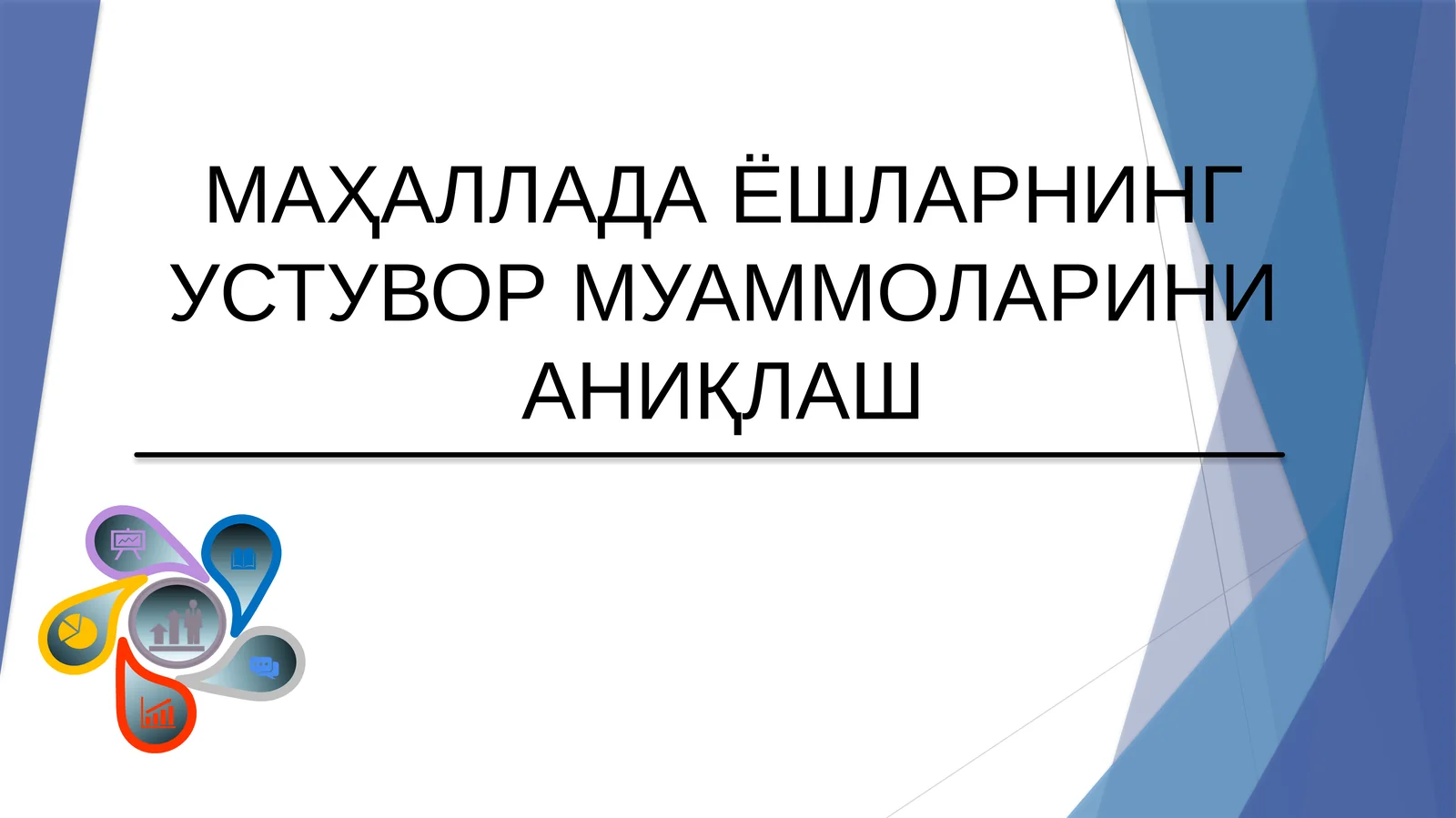 МAҲAЛЛAДA ЁШЛАРНИНГ УСТУВОР МУАММОЛАРИНИ АНИҚЛАШ